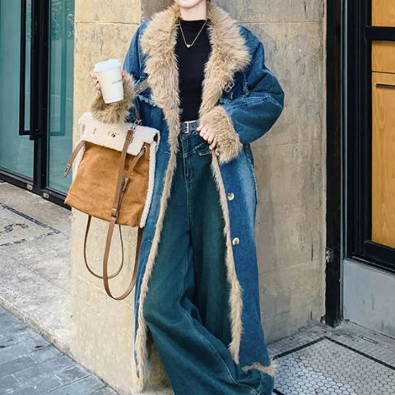 Giacca invernale Nuovo soprabito in lana d'agnello   cotone