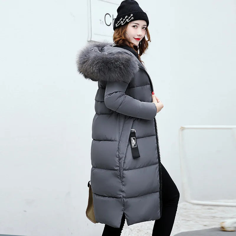 Parka da donna con cappuccio  caldo casual