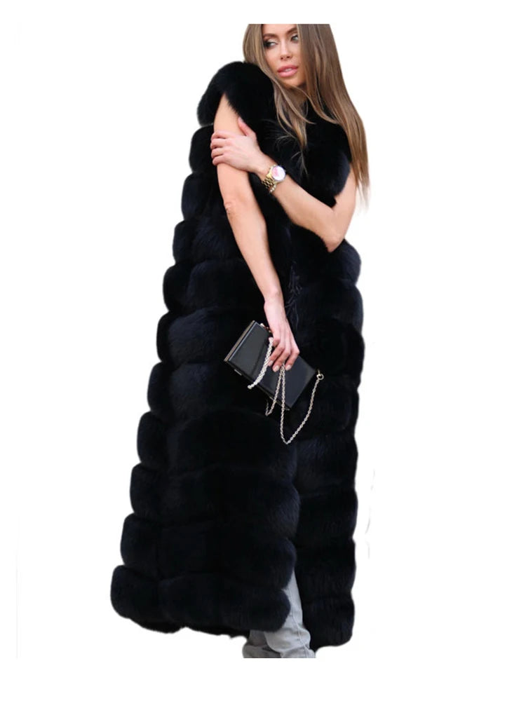 Super Lungo di Lusso  Pelliccia di Volpe