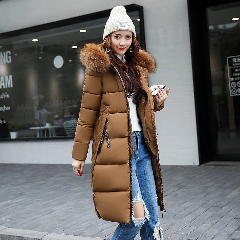 Parka da donna con cappuccio  caldo casual