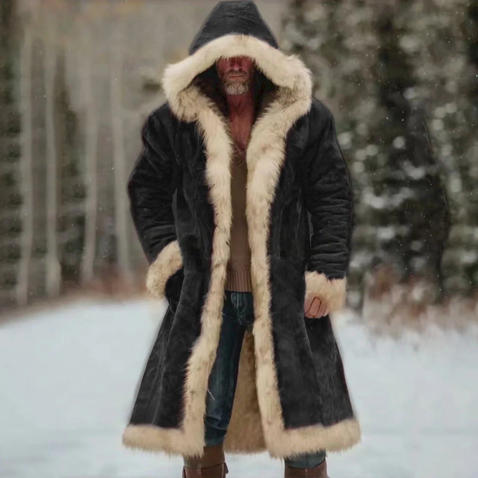 Giacca invernale da uomo  Tasca con bottoni